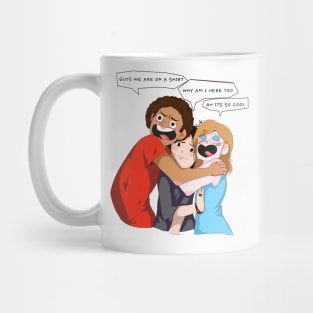 We're on a shirt! Mug